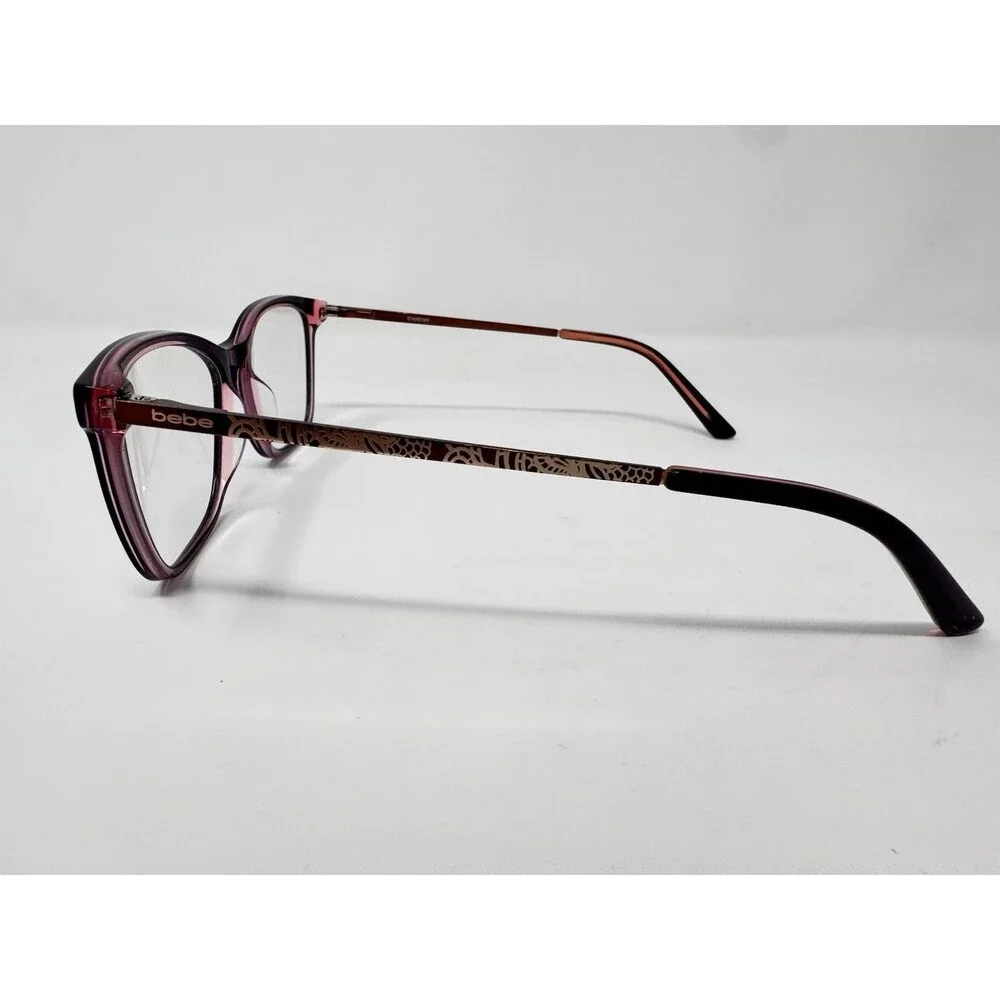 Bebe BB5187 Eyeglass Frames Only 55-16-140 Plum Pink Authentic